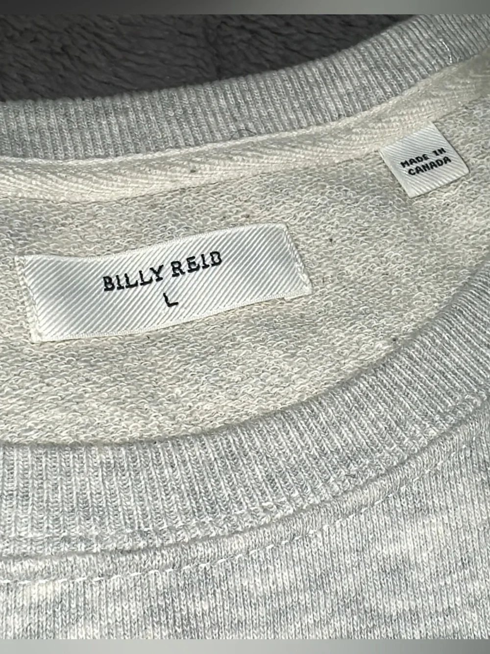 Billy Reid Dover Sweatshirt pit-pit22 see small stain- last pic (mix43)